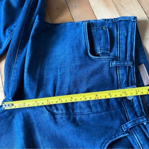 Anthropologie Pilcro Sz 28 The Icon Dark Wash Flare Denim Jeans - Picture 9 of 12